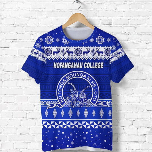 Custom Hofangahau College Christmas Simple Style T Shirt
