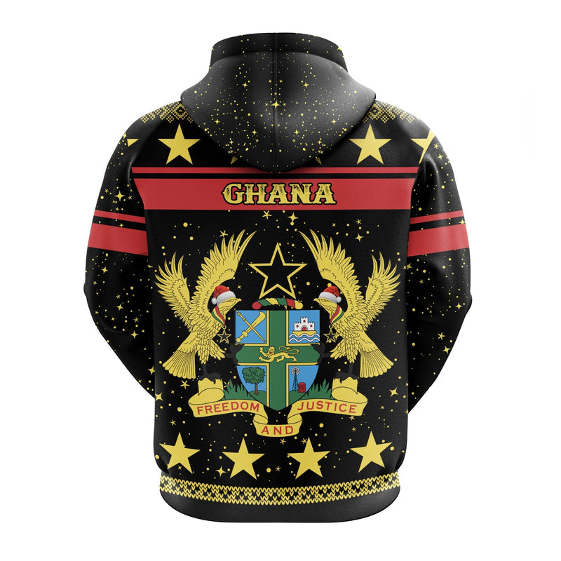 African Ghana Christmas Zip Hoodie