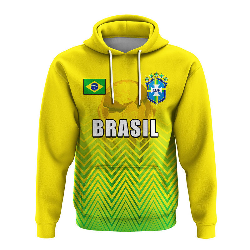 Custom Brazil Football 2022 Sport Style Hoodie