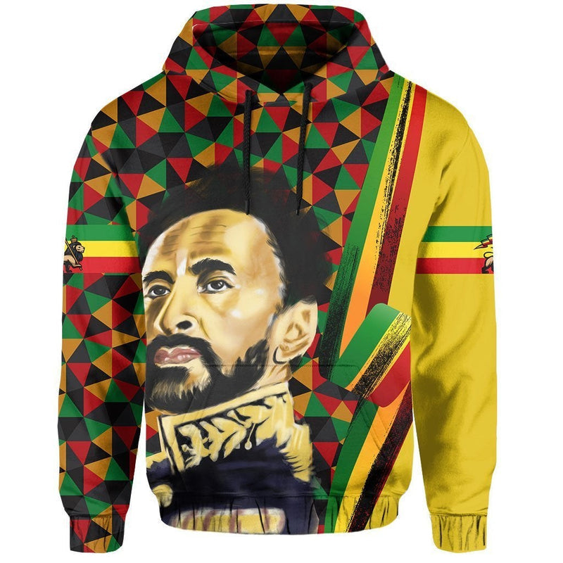 African Ethiopia Haile Selassie Hoodie Lion of Hoodie