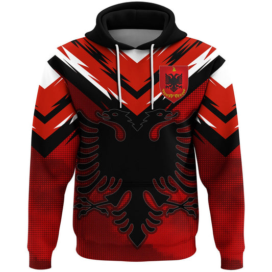 Albania Hoodie Albania Black Double Headed Eagle