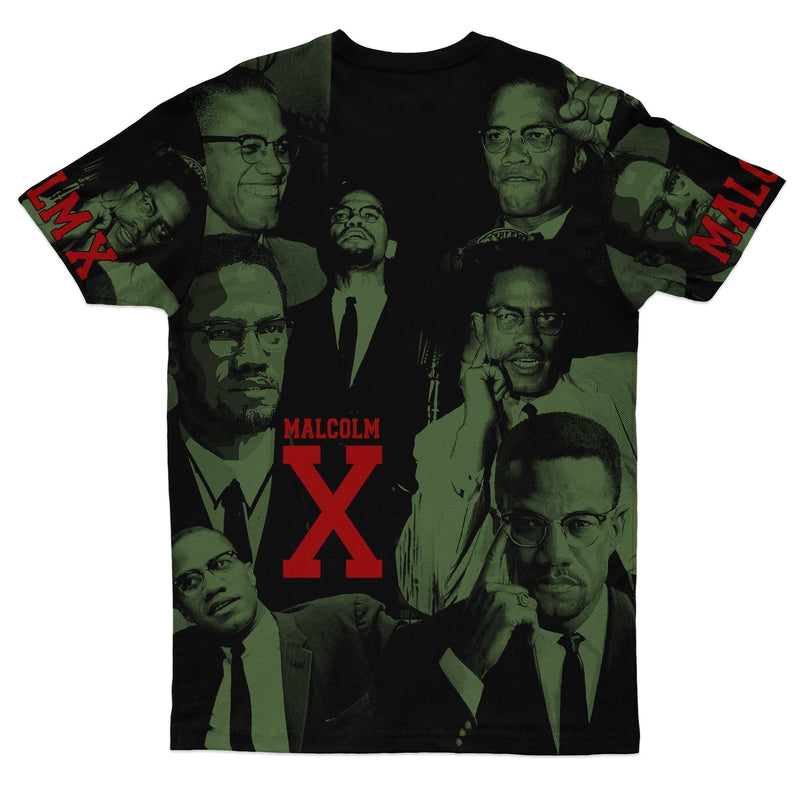 African MALCOLM X Image T Shirt