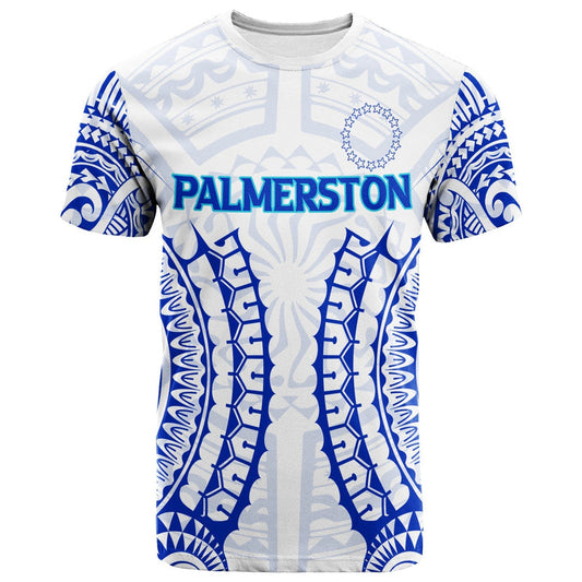 Custom Cook Islands Palmerston Tribal Pattern T Shirt