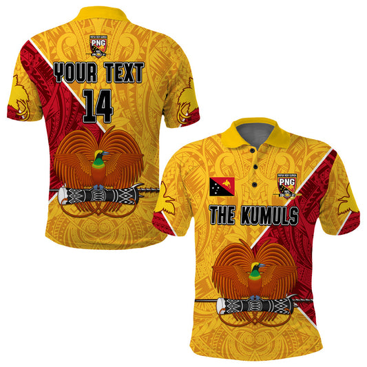 (Custom Text and Number) The Kumuls PNG Papua New Guinea Polynesian Dynamic Style Polo Shirt