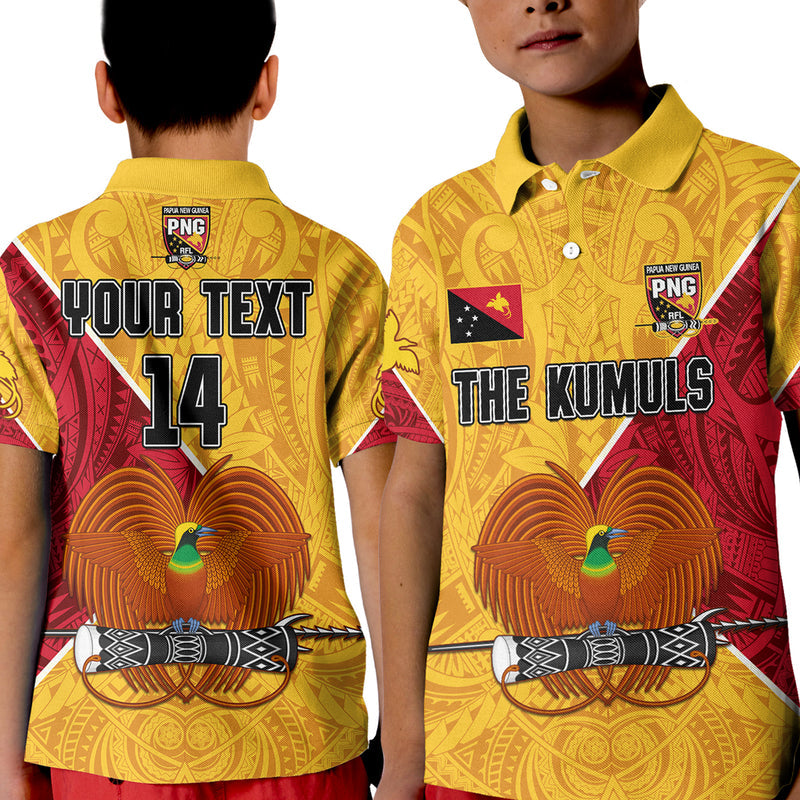 (Custom Text and Number) The Kumuls PNG Papua New Guinea Polynesian Dynamic Style Polo Shirt