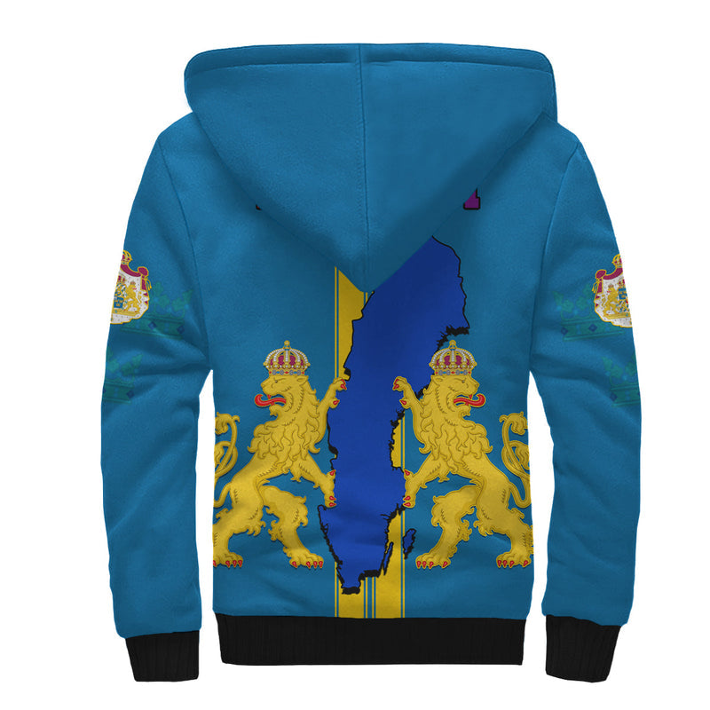 (Custom Personalised) Sweden LGBT Day - Be Proud Of Who You Are Sherpa Hoodie