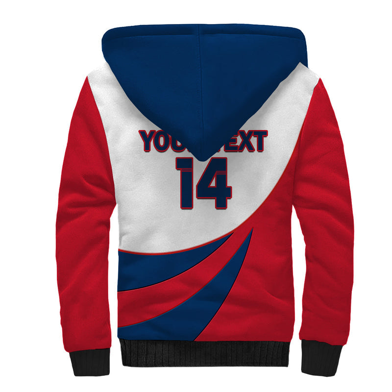 (Custom Text And Number) Republica Dominicana 2023 Baseball Sherpa Hoodie