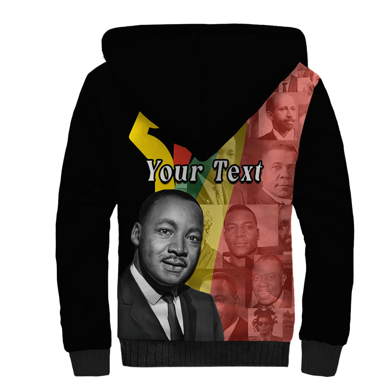 (Custom Personalised) Civil Rights Leaders African American Black History Month Sherpa Hoodie