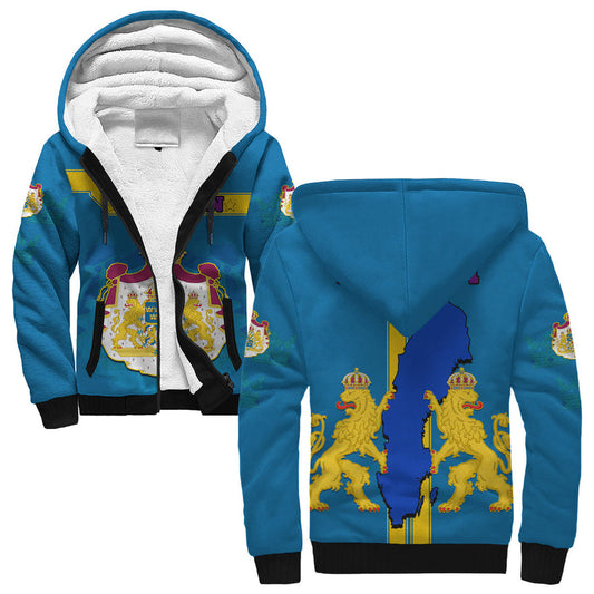 (Custom Personalised) Sweden LGBT Day - Be Proud Of Who You Are Sherpa Hoodie
