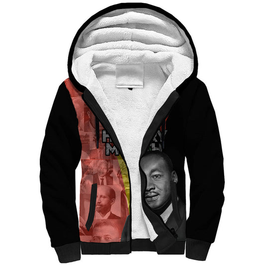 (Custom Personalised) Civil Rights Leaders African American Black History Month Sherpa Hoodie
