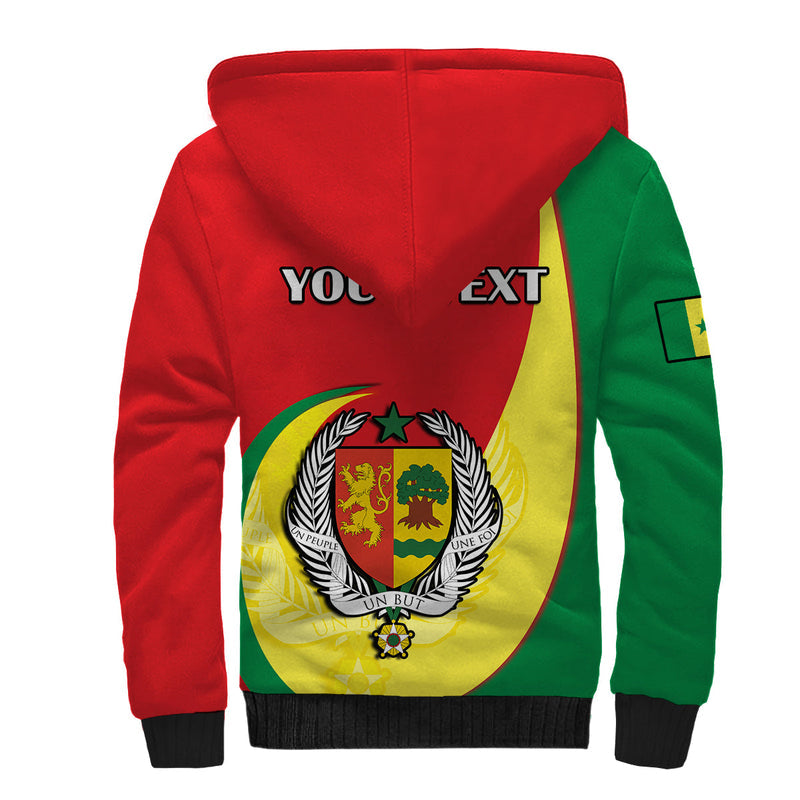 (Custom Personalised) Senegal Happy 63th Independence Day Sherpa Hoodie