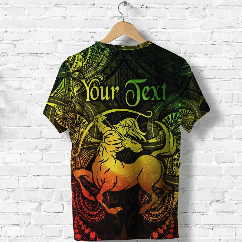 Custom Sagittarius Zodiac Polynesian Unique Style Reggae T Shirt