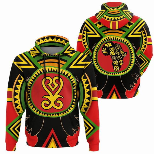 African Adinkra Sankofa Hoodie