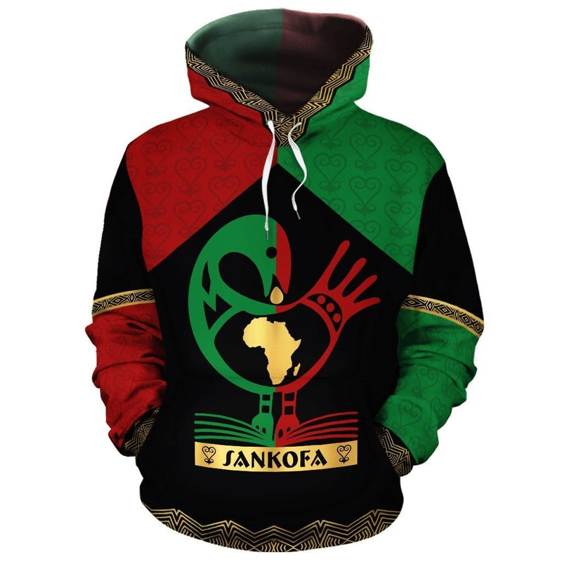 African Sankofa Bird Hoodie