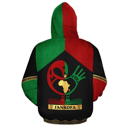 African Sankofa Bird Hoodie