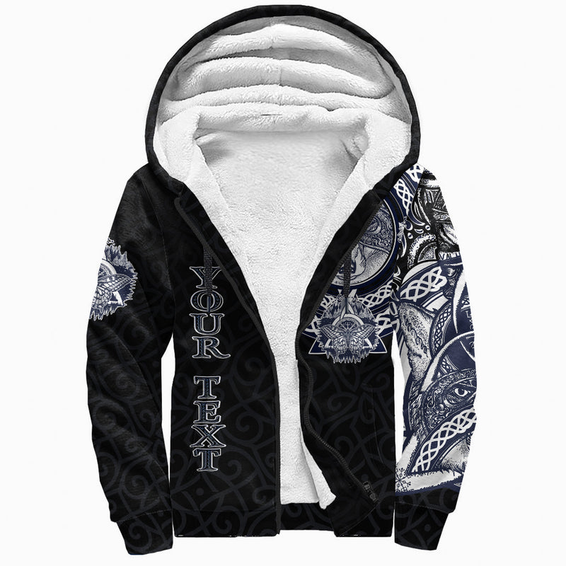 (Custom) Wonder Print Shop - Fox and Butterfly Style Celtic Sherpa Hoodie