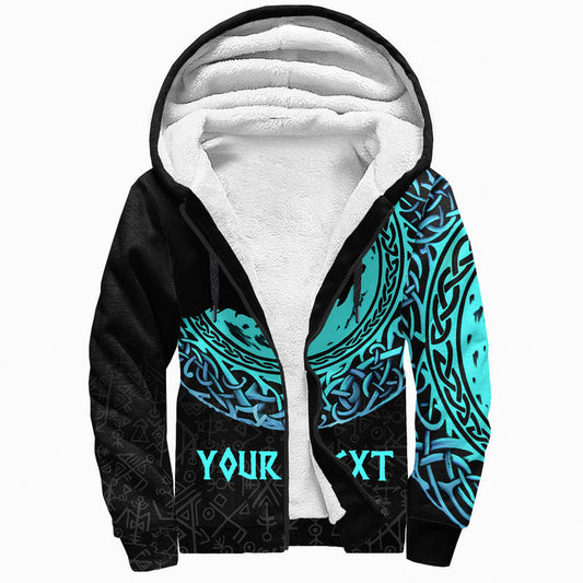 (Custom) Viking - Fenrir Norse Wolf Sherpa Hoodie