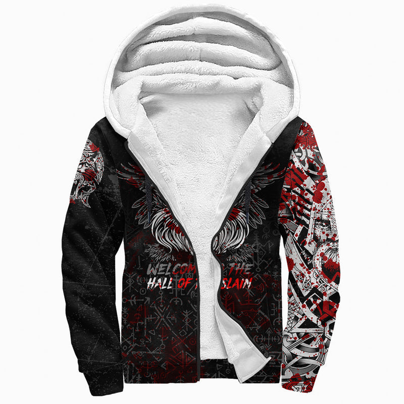 (Custom) Viking Odin Viking Blood Sherpa Hoodie