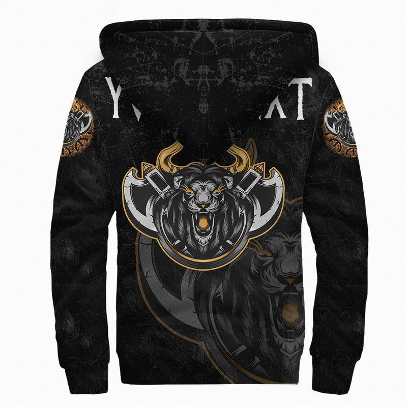 (Custom) Viking - Viking Lion Sherpa Hoodie