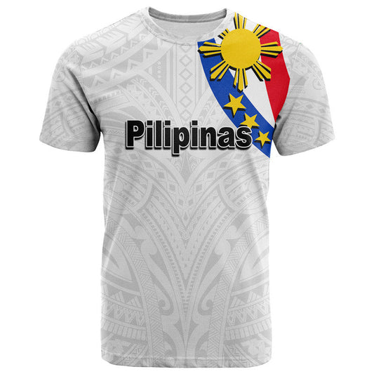 Custom Pilipinas Simple Style White T Shirt