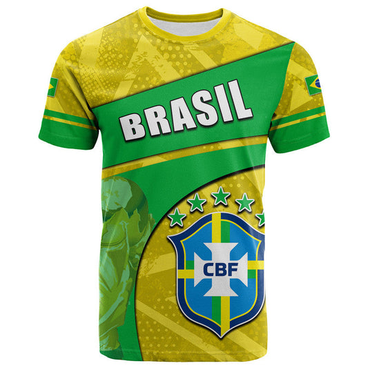 Custom Brasil World Cup 2022 Basic Style T Shirt