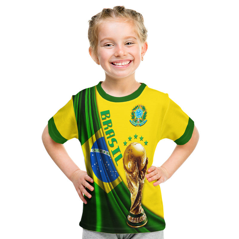 Custom Brasil Football Champions WC 2022 T Shirt