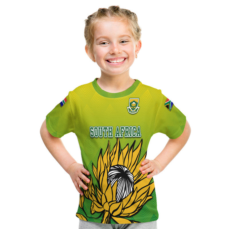 Custom South Africa National Cricket Team Proteas Sports Yellow Style T Shirt