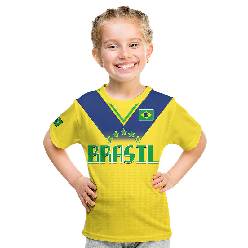 Custom Brazil Football Sub20 Champions South American T Shirt