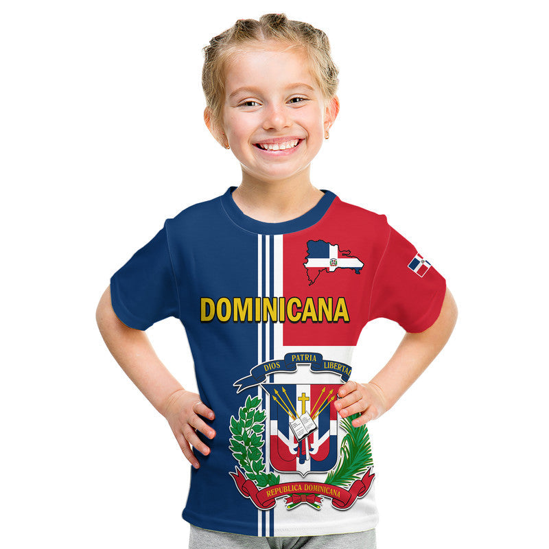 Dominican Republic Coat Of Arms And Flag Map T Shirt