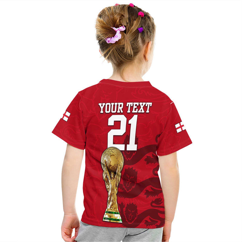 Custom England Football Qatar 2022 We Are The Champions T Shirt