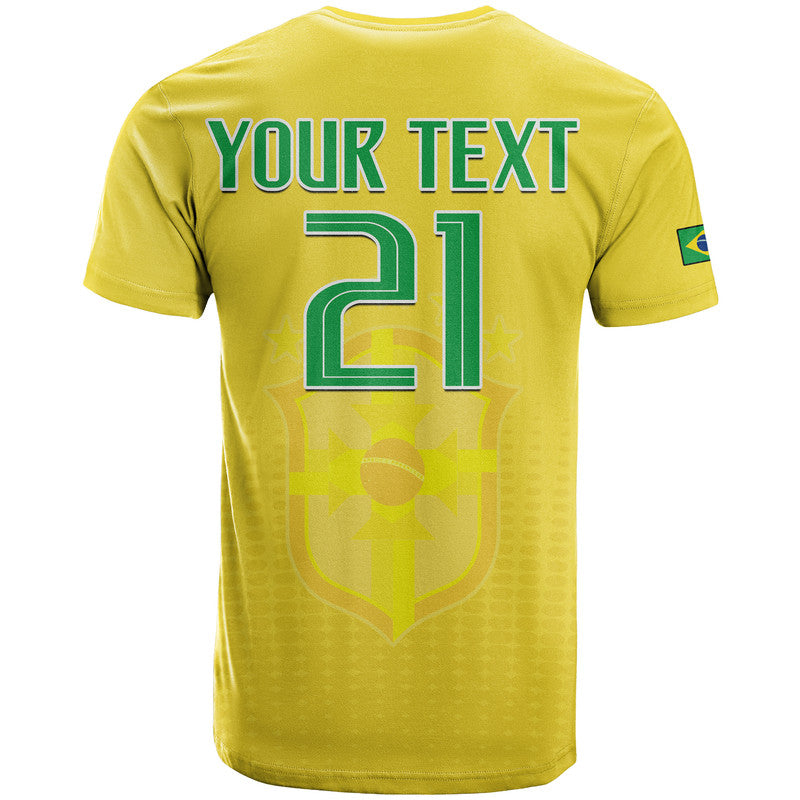 Custom Brazil Football Sub20 Champions South American T Shirt