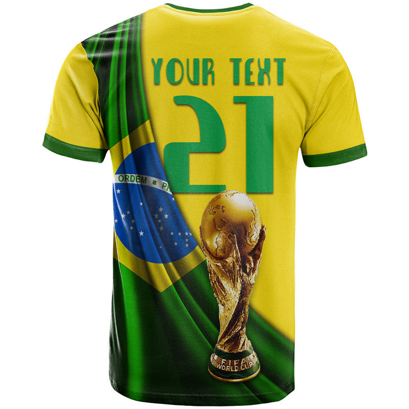 Custom Brasil Football Champions WC 2022 T Shirt