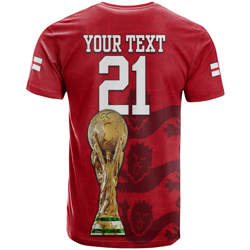 Custom England Football Qatar 2022 We Are The Champions T Shirt
