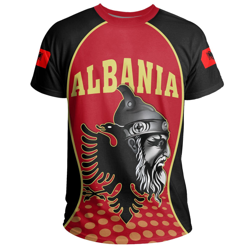 Albania The National Hero Of Albania Skanderbeg Gel T Shirt