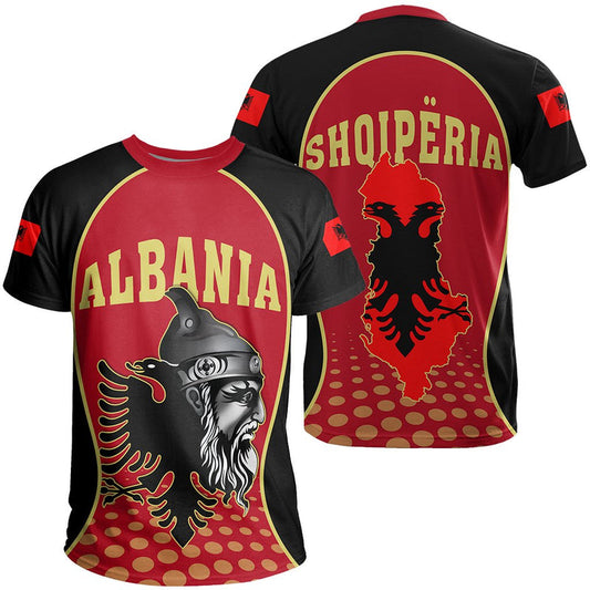 Albania The National Hero Of Albania Skanderbeg Gel T Shirt