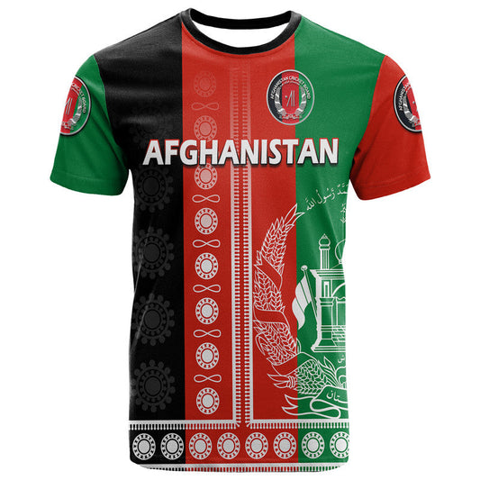 Afghanistan Mens Cricket Team Afghan Traditional Pattern T Shirt