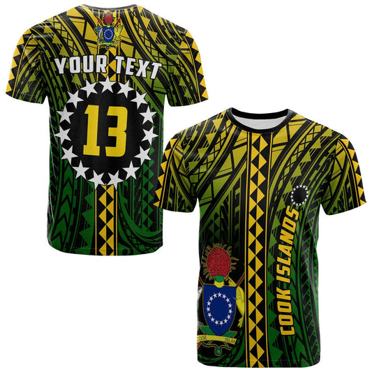 Custom Cook Islands Polynesian Pattern Stars T Shirt