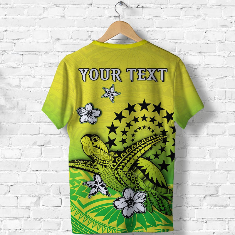 Custom Cook Islands Loved Polynesian Turtle T Shirt