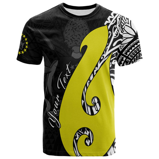 Custom Cook Islands Matau Polynesian Simple Fish Hook T Shirt