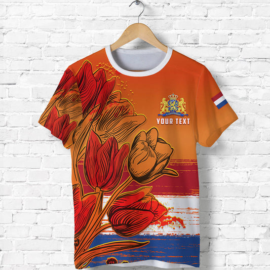 Custom Netherlands Style Tulip National Flower T Shirt
