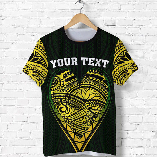 Custom Cook Islands Pattern Always In My Heart T Shirt