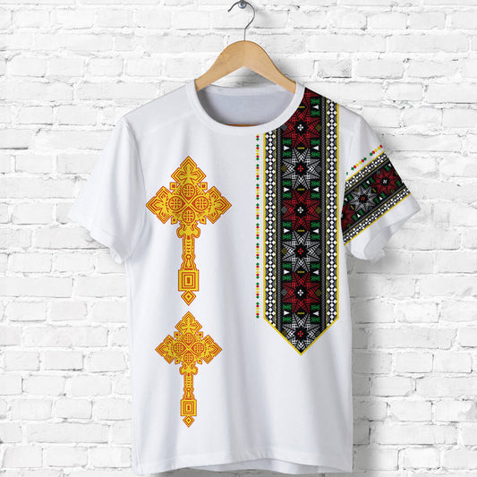 Ethiopia Tibeb Ethiopian Cross Fashion T Shirt