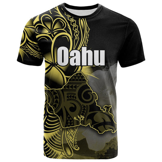 Custom Hawaiian Islands Oahu T Shirt