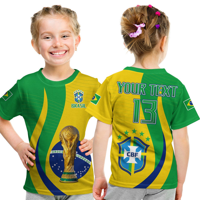 Custom Brazil Football Champions Selecao Style Vibe T Shirt