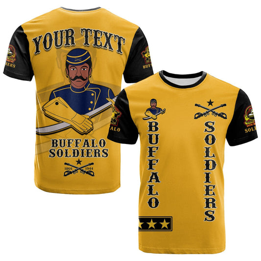 Custom Buffalo Soldiers Motorcycle BSMC Club T Shirt