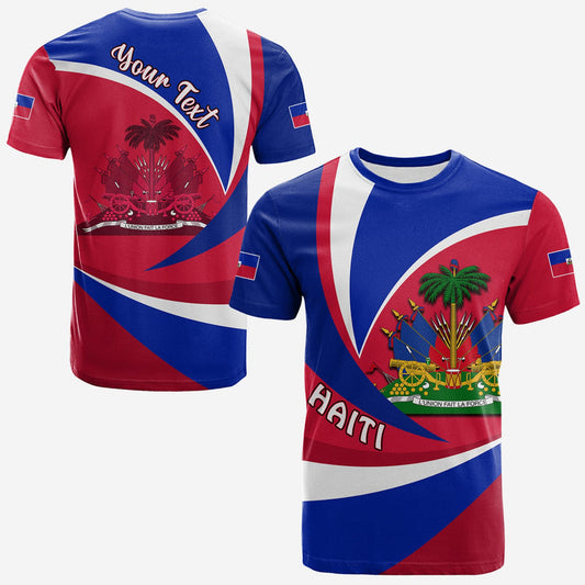 Custom Haiti Style Color Flag T Shirt