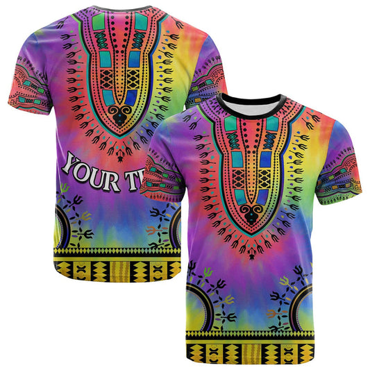 Custom Dashiki Tie Dye African Pattern T Shirt