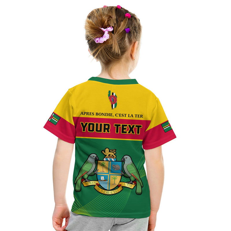 Custom Dominica Dominican Coat Of Arms With Map T Shirt
