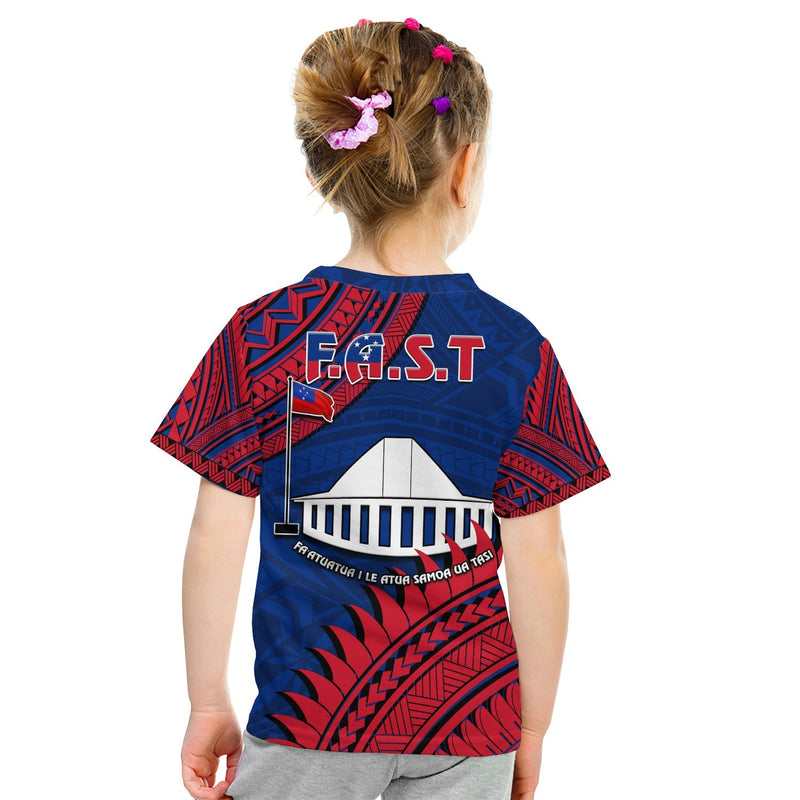 F.A.S.T Samoa Samoan Coat Of Arms Polynesian Pattern T Shirt