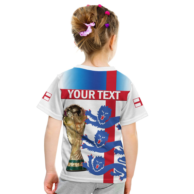 Custom England Football Three Lions Champions World Cup 2022 T Shirt